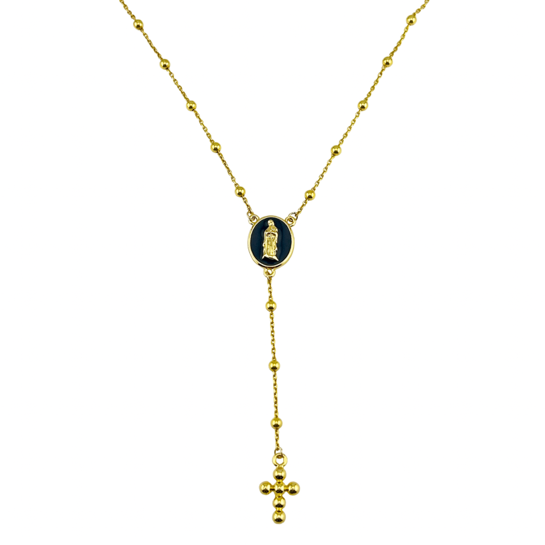 Rosary inspired necklace discount