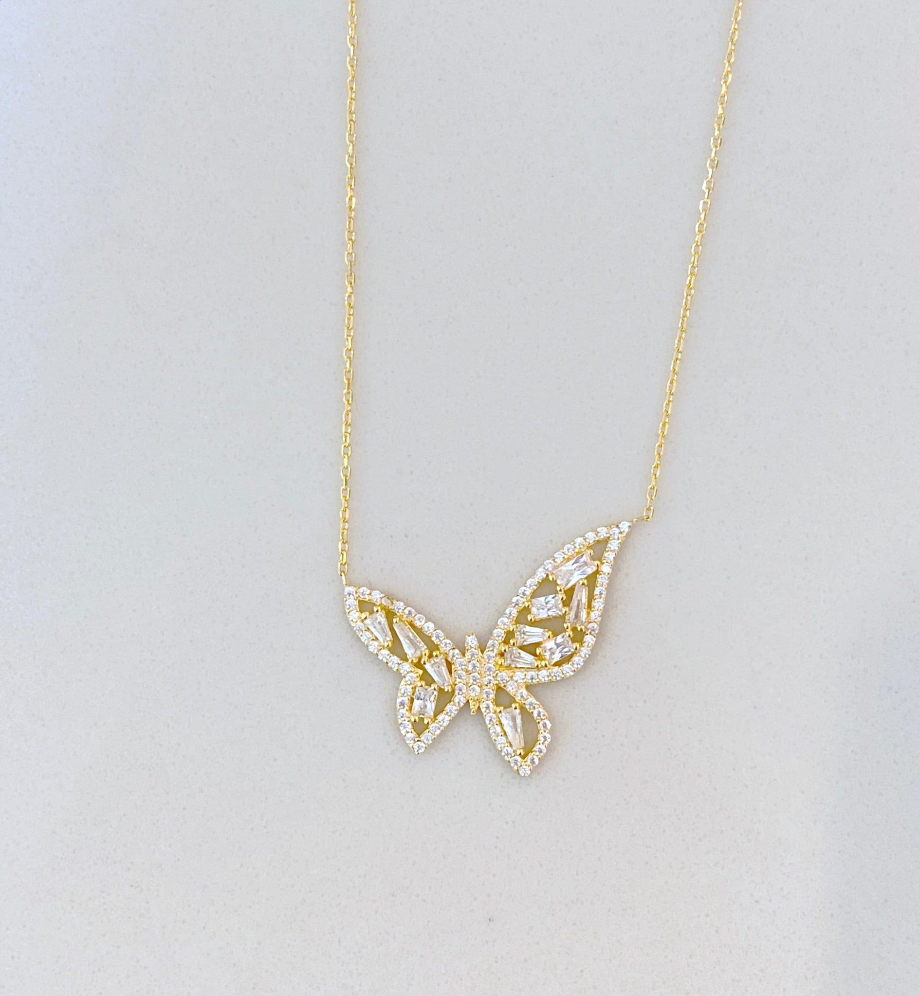 "Crystal" Butterfly Necklace