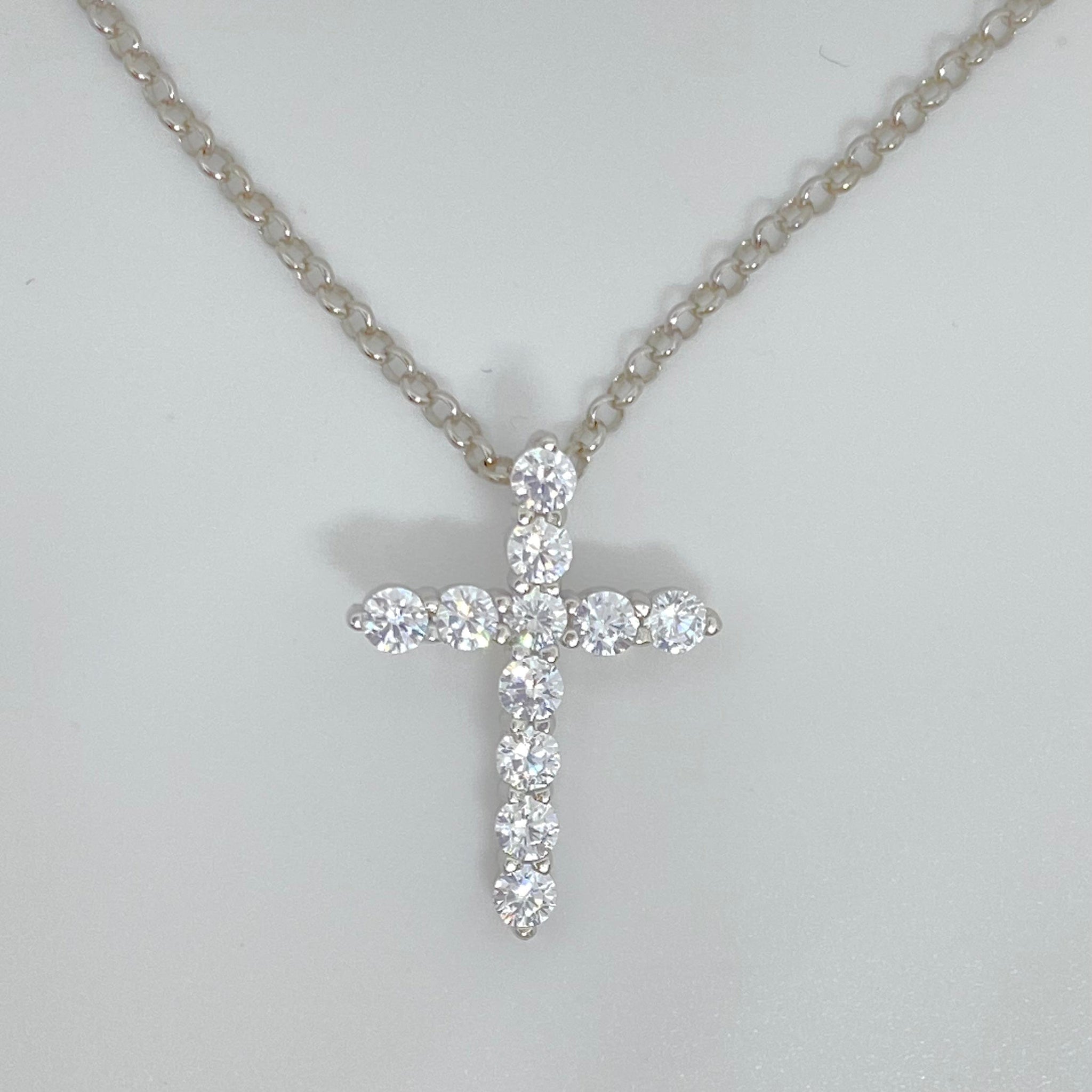 Vintage Tiffany & Co Sterling Silver Swiss Cross Pendant & Chain – QUEEN MAY